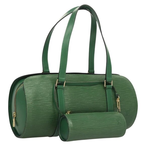 LOUIS VUITTON Epi Soufflot Hand Bag Green M52224 LV Auth - Picture 1 of 16